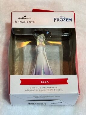 Disney Elsa Purple and White Holiday Ornament